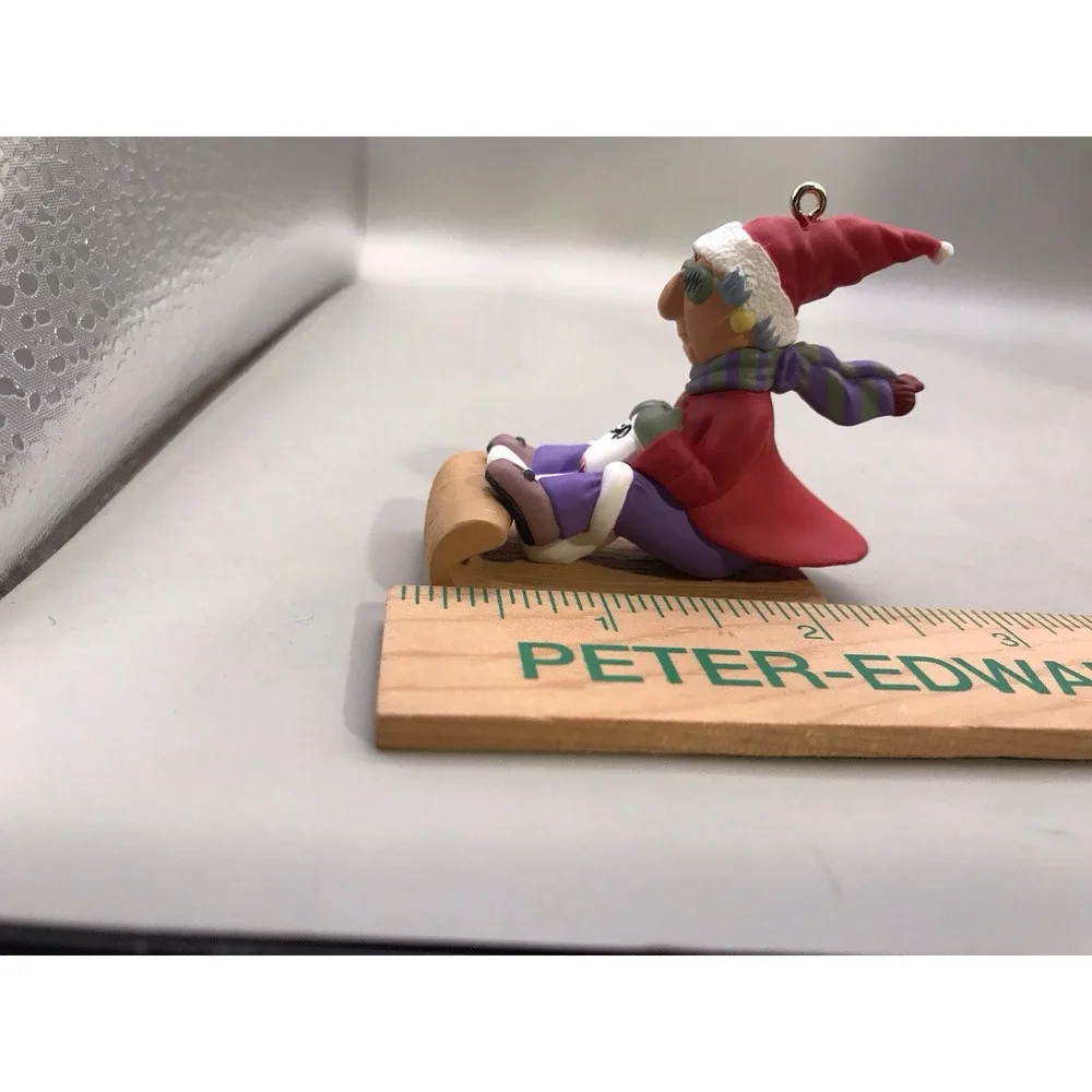 Hallmark‎ Keepsake Maxine Sledding With Her Dog 1998
